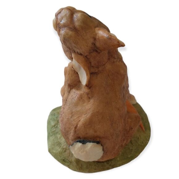 Bunny Rabbit Figure VCH England Vintage Scratching Ear Handpainted Resin Carrot. - Picture 13 of 16